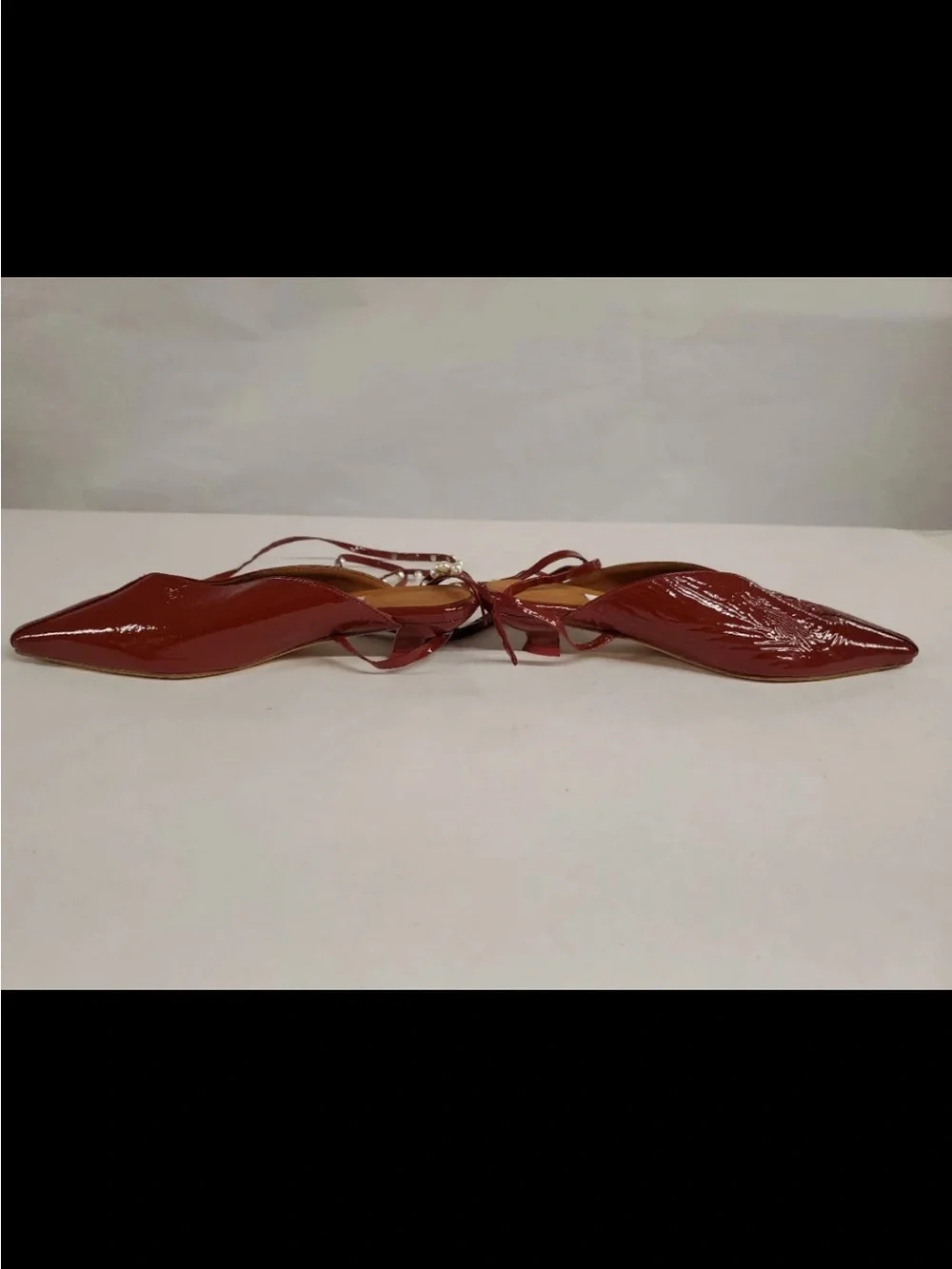 Miista-London Red Patent Square Toe Kitten Heels NWOB Size 39